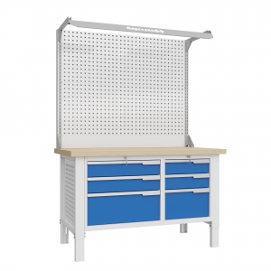 CTR 1402.S3L3.4-2F Верстак слесарный 2165x1393x743 мм