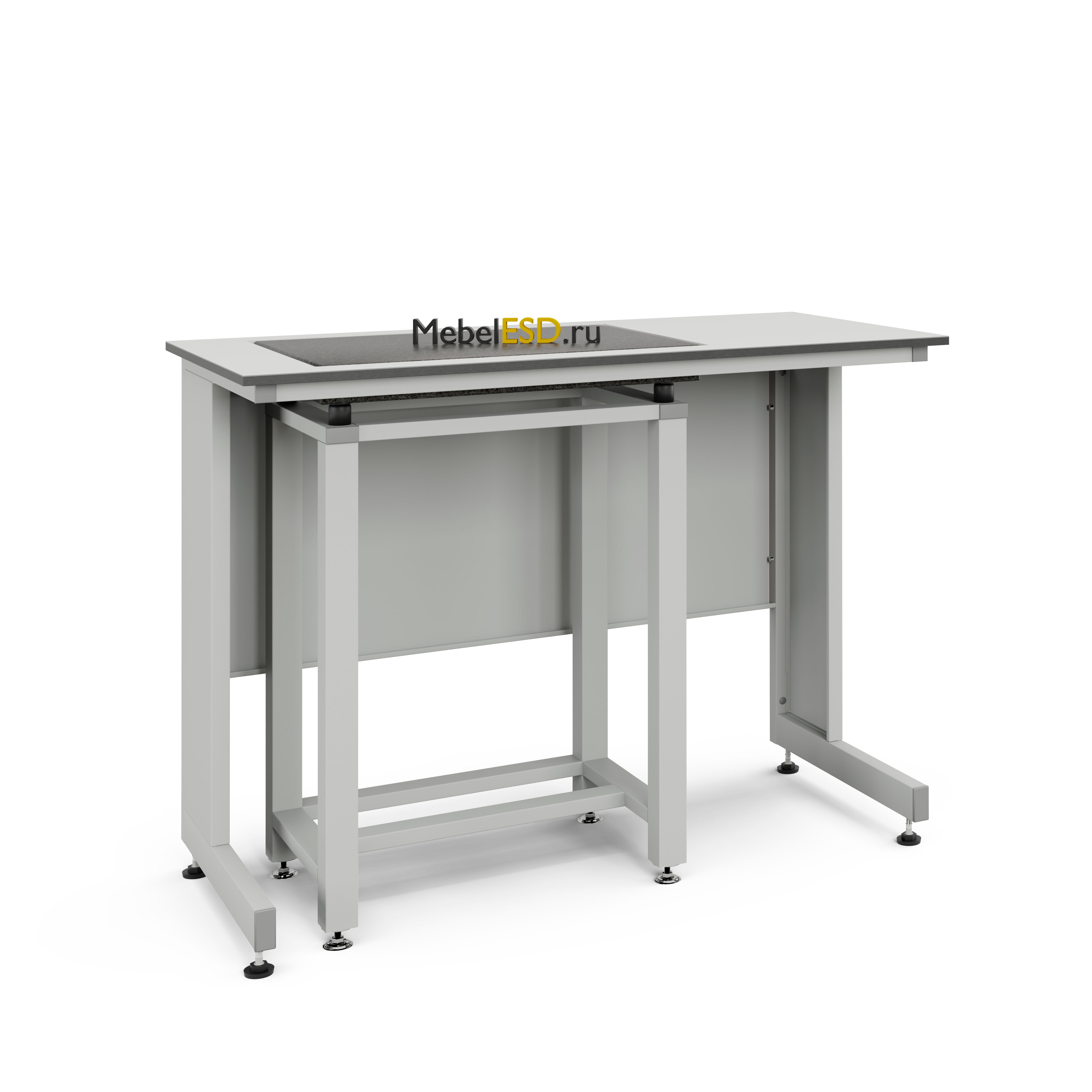 77.0043.10.08Л Стол весовой с приставкой ЭКРОС 1200х600х900 мм, весовой стол слева, раб. поверхность - LABGRADE