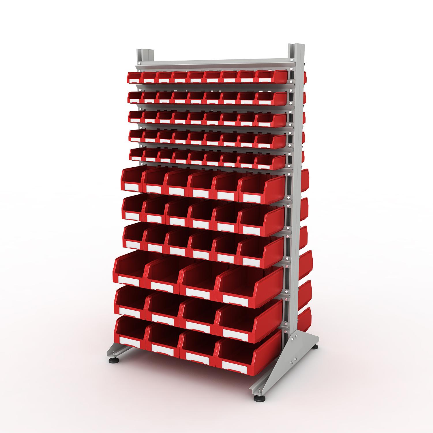 ER-00024049 Стеллаж для пластиковых лотков SORTEX двухсторонний 1800x1000x800.06