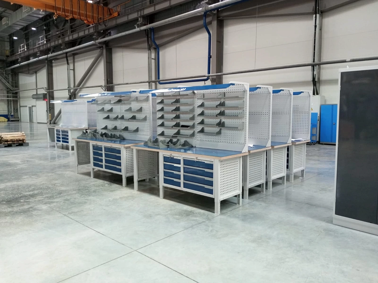 CTR 1402.S7L6.4-2F Верстак слесарный 2165x1393x743 мм