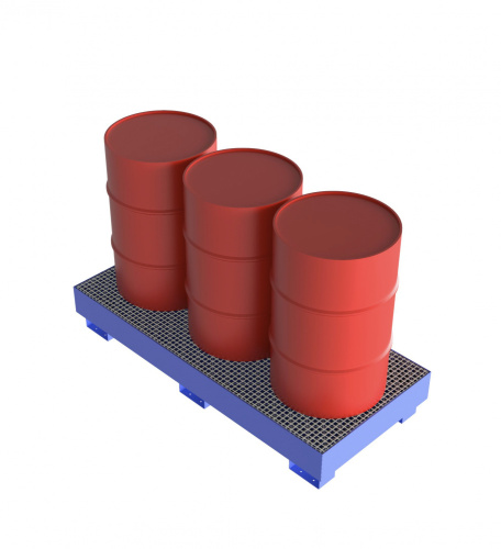 Задерживающий резервуар HOPPER для 3 бочек в ряд